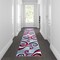 Flash Furniture Red 2' x 11' Distressed Abstract Area Rug OKR-RG1100-211-RD-GG - alternate 1